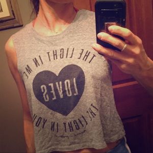 Spiritual gangster cropped tank